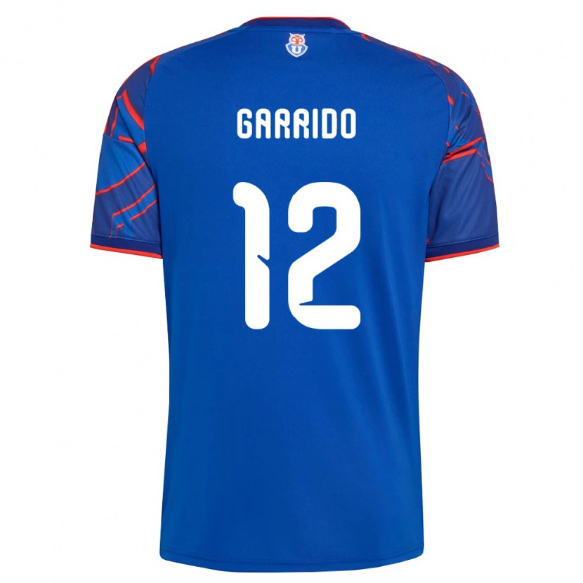 Danxen Femme Maillot Pedro Garrido #12 Bleu Royal Rouge Tenues Domicile 2026/27 T-Shirt