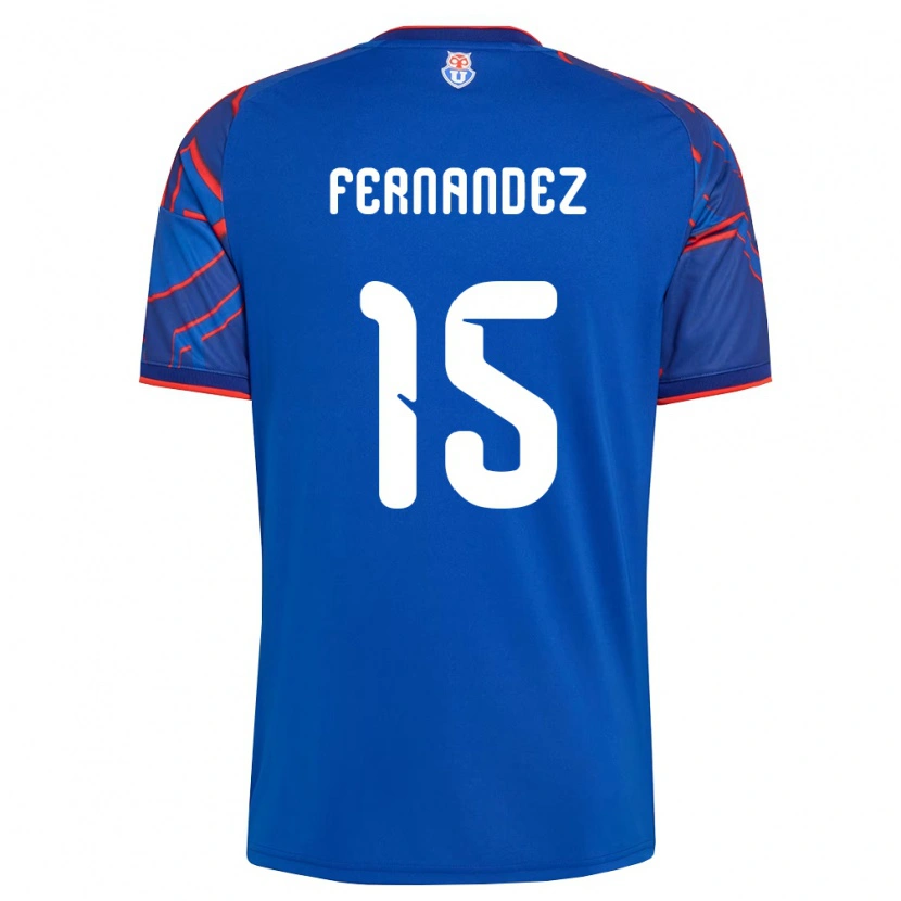 Danxen Femme Maillot Vicente Fernández #15 Bleu Royal Rouge Tenues Domicile 2026/27 T-Shirt