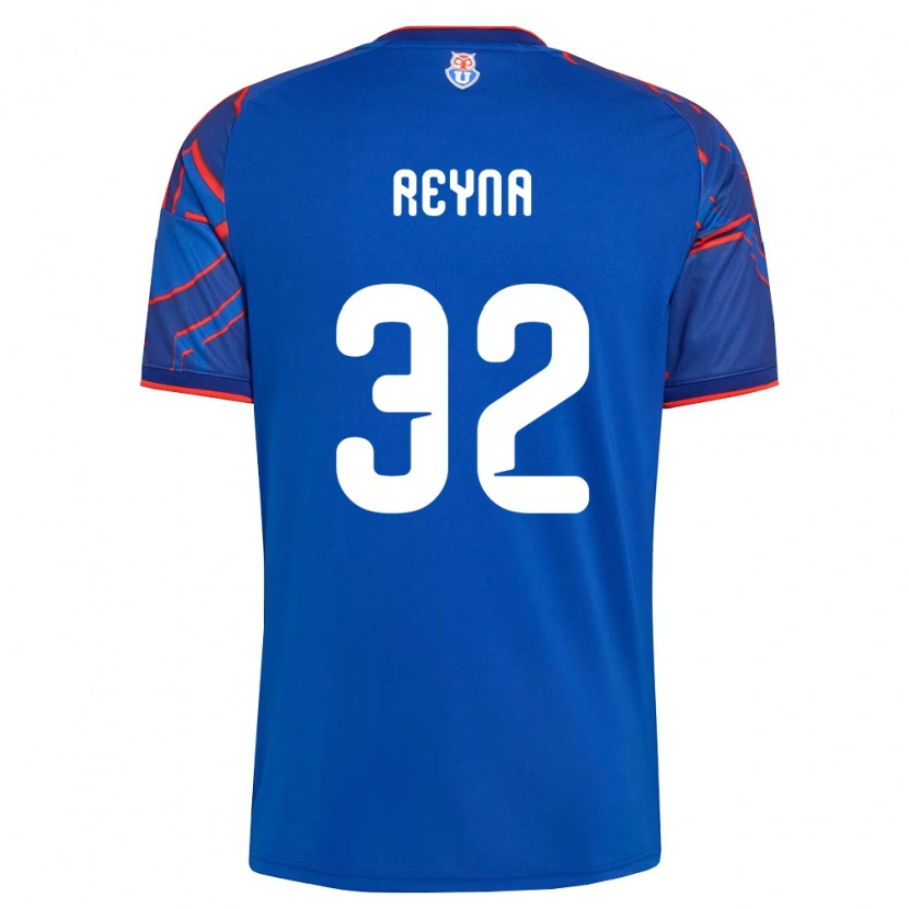 Danxen Femme Maillot Gonzalo Reyna #32 Bleu Royal Rouge Tenues Domicile 2026/27 T-Shirt