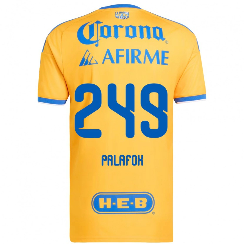 Danxen Femme Maillot José Palafox #249 Jaune Bleu Tenues Domicile 2026/27 T-Shirt