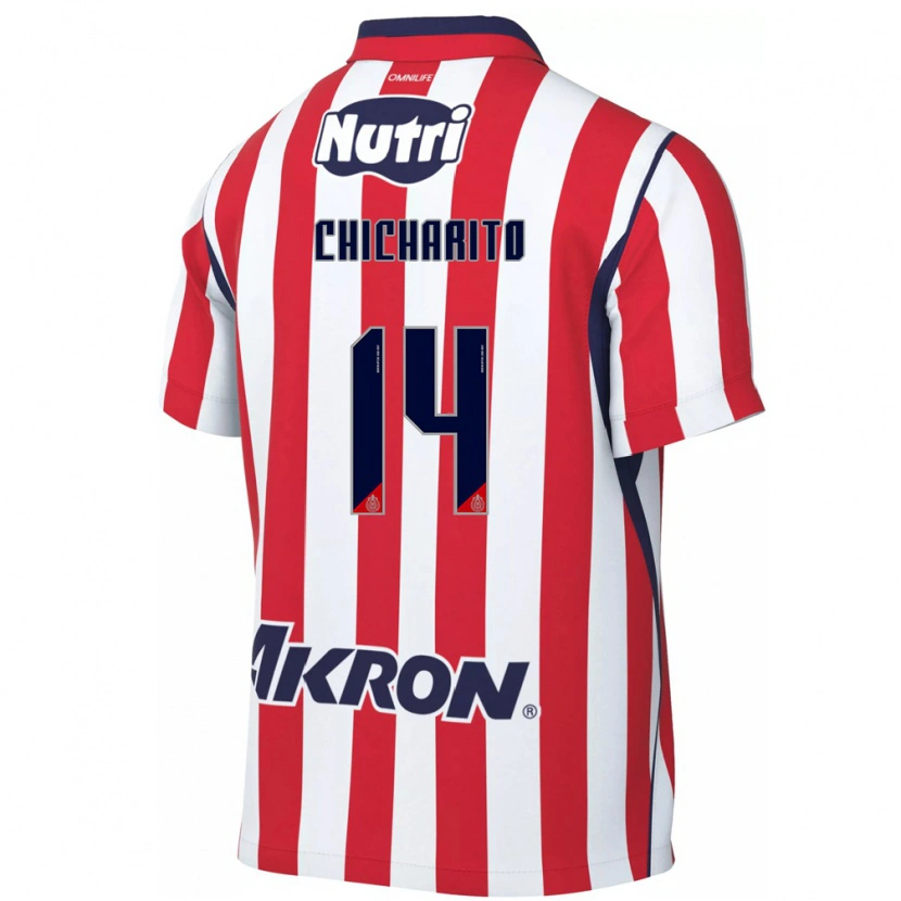 Danxen Femme Maillot Chicharito #14 Rouge Blanc Tenues Domicile 2026/27 T-Shirt