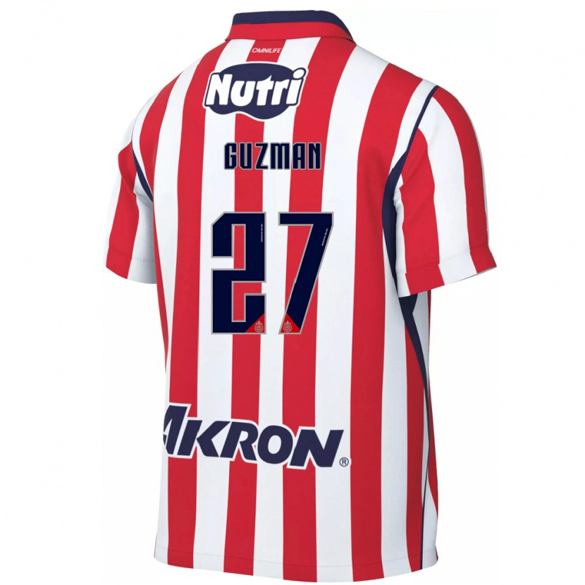 Danxen Femme Maillot Kinberly Guzmán #27 Rouge Blanc Tenues Domicile 2026/27 T-Shirt