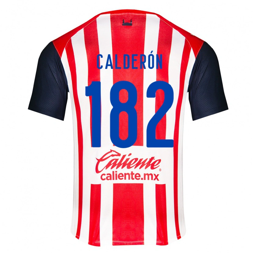 Danxen Femme Maillot Leonel Calderón #182 Rouge Noir Blanc Tenues Domicile 2026/27 T-Shirt