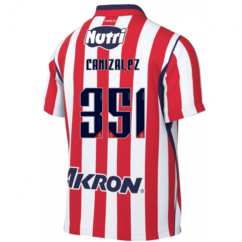 Danxen Femme Maillot Djorkaeff Canizalez #351 Rouge Blanc Tenues Domicile 2026/27 T-Shirt