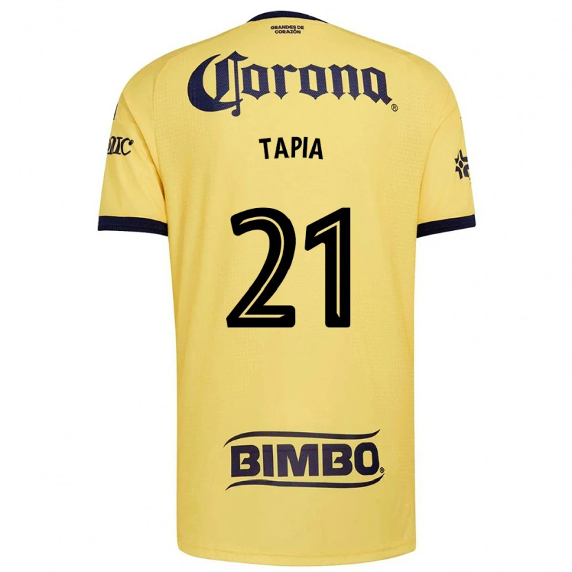 Danxen Femme Maillot Fernando Tapia #21 Jaune Rouge Noir Tenues Domicile 2026/27 T-Shirt