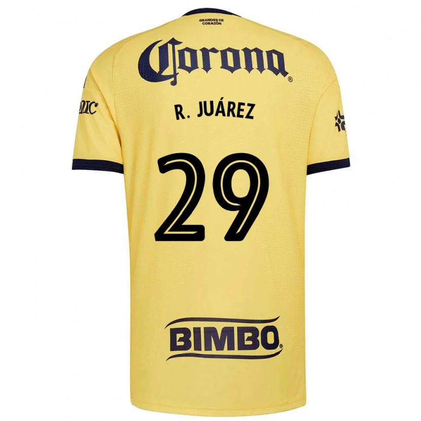 Danxen Femme Maillot Ramón Juárez #29 Jaune Rouge Noir Tenues Domicile 2026/27 T-Shirt