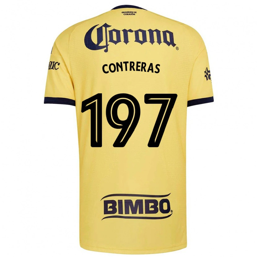 Danxen Femme Maillot Ángel Contreras #197 Jaune Rouge Noir Tenues Domicile 2026/27 T-Shirt