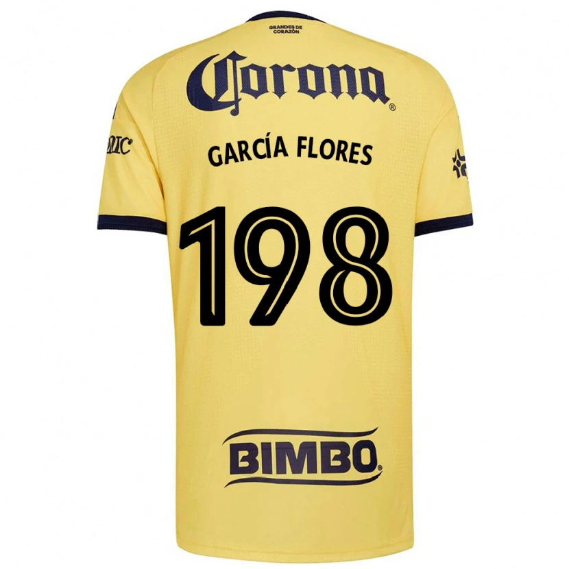 Danxen Femme Maillot Francisco García Flores #198 Jaune Rouge Noir Tenues Domicile 2026/27 T-Shirt
