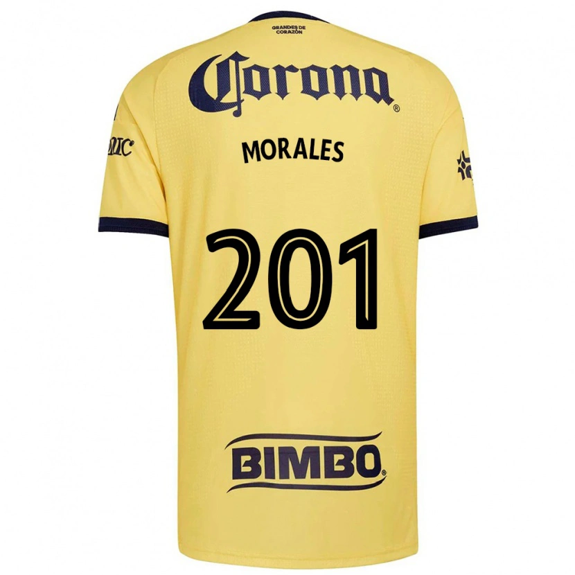 Danxen Femme Maillot Ángel Morales #201 Jaune Rouge Noir Tenues Domicile 2026/27 T-Shirt