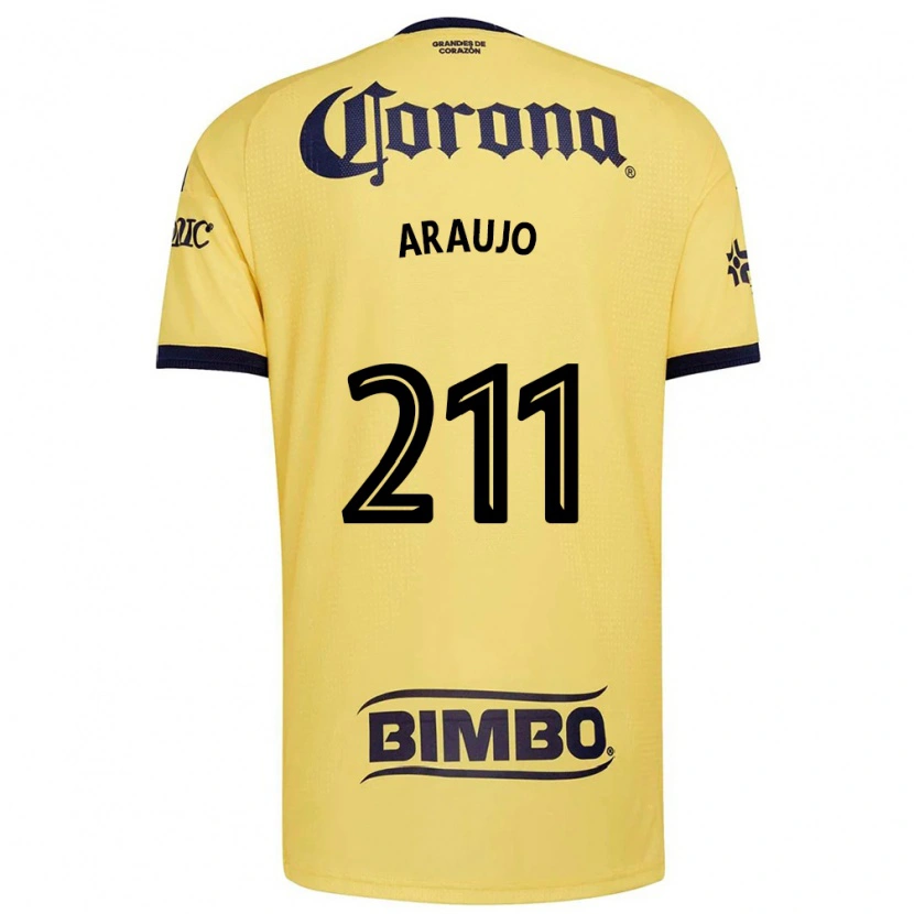 Danxen Femme Maillot Andrés Araujo #211 Jaune Rouge Noir Tenues Domicile 2026/27 T-Shirt