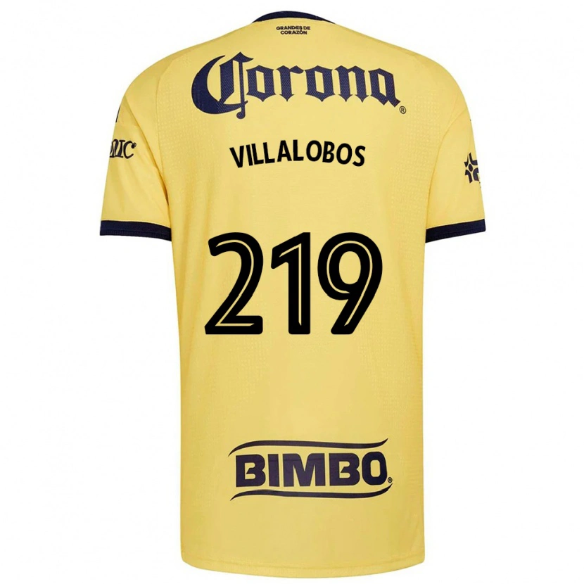 Danxen Femme Maillot Patricio Villalobos #219 Jaune Rouge Noir Tenues Domicile 2026/27 T-Shirt