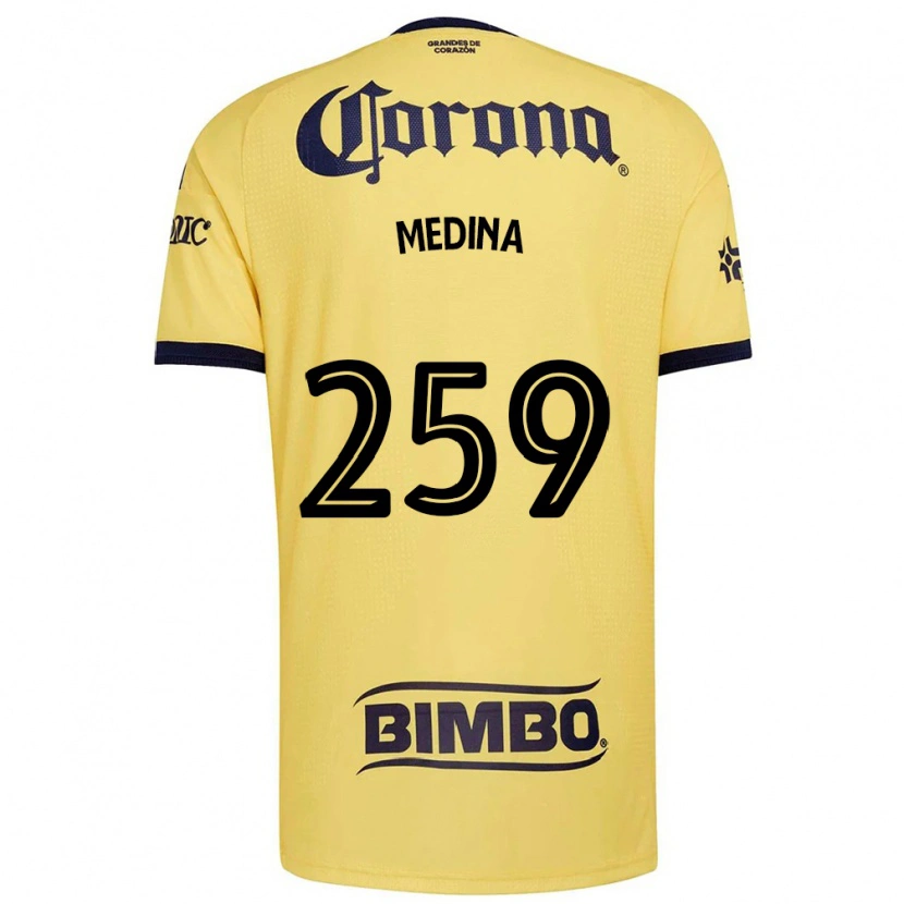 Danxen Femme Maillot Sebastián Medina #259 Jaune Rouge Noir Tenues Domicile 2026/27 T-Shirt