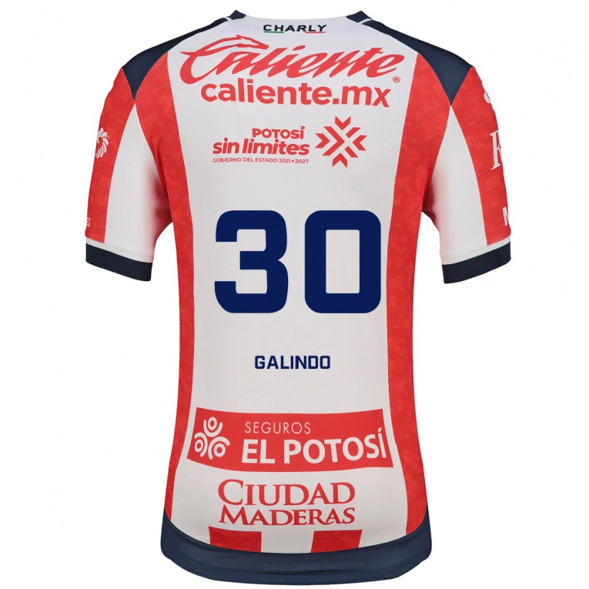 Danxen Femme Maillot Benjamín Galindo #30 Rouge Blanc Noir Tenues Domicile 2026/27 T-Shirt