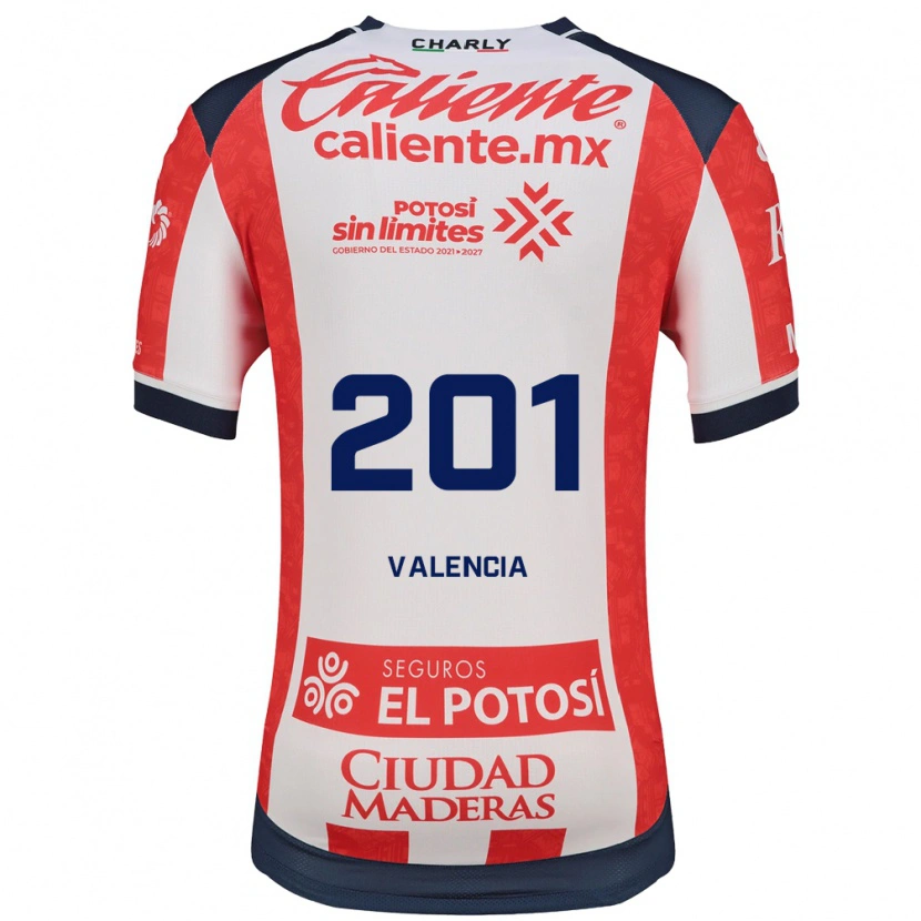 Danxen Femme Maillot Cristian Valencia #201 Rouge Blanc Noir Tenues Domicile 2026/27 T-Shirt