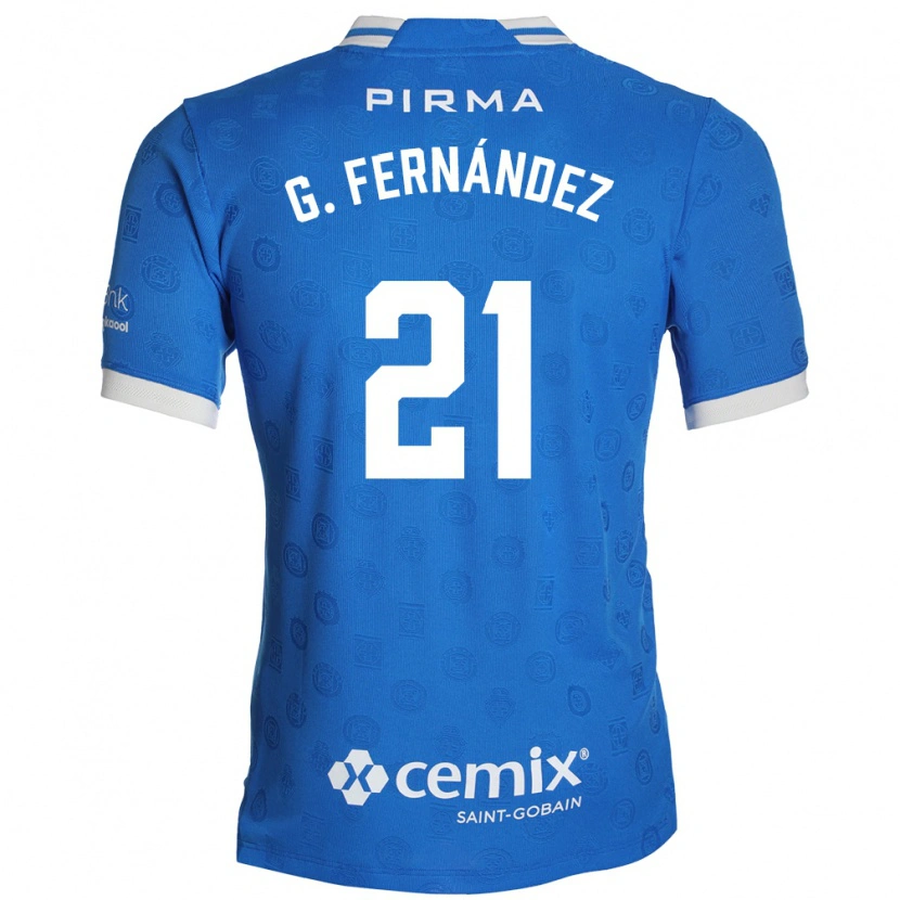 Danxen Femme Maillot Gabriel Fernández #21 Bleu Blanc Rouge Tenues Domicile 2026/27 T-Shirt