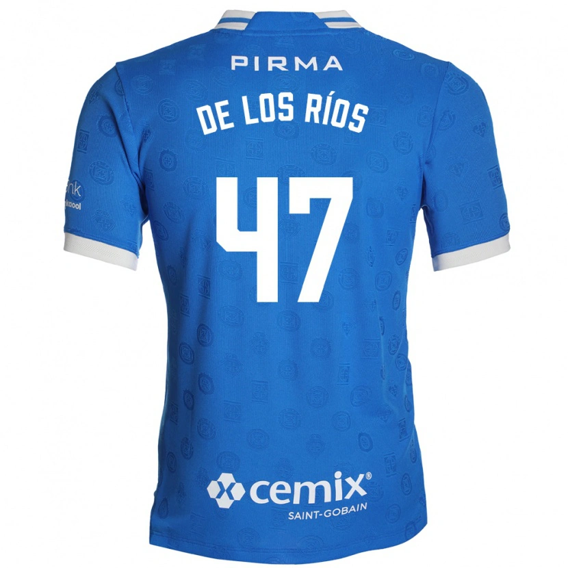 Danxen Femme Maillot Sergio De Los Ríos #47 Bleu Blanc Rouge Tenues Domicile 2026/27 T-Shirt