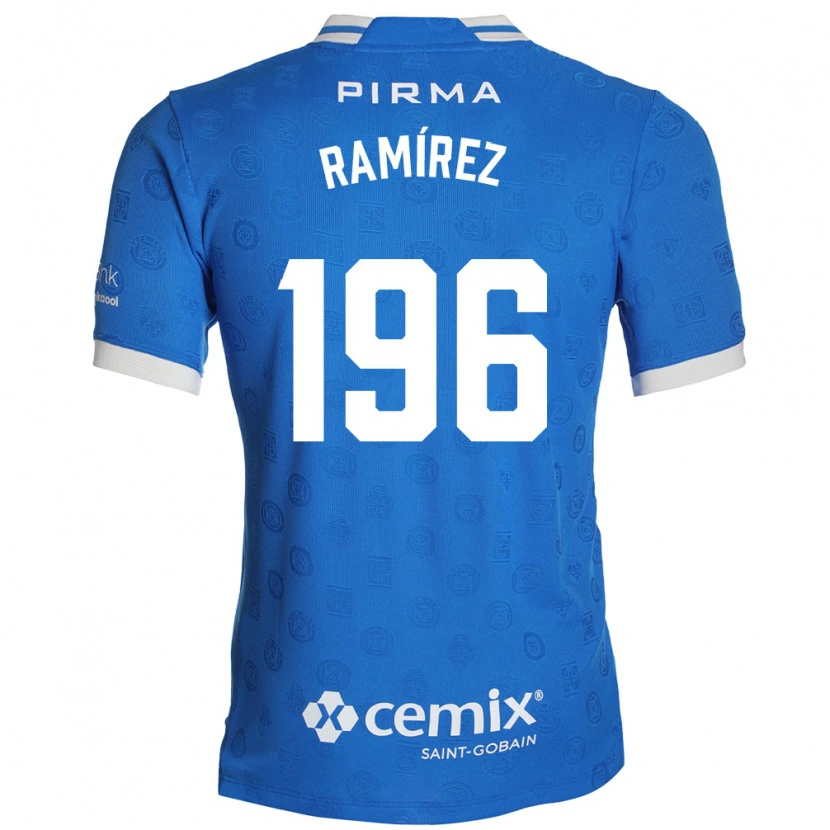 Danxen Femme Maillot Ian Ramírez #196 Bleu Blanc Rouge Tenues Domicile 2026/27 T-Shirt