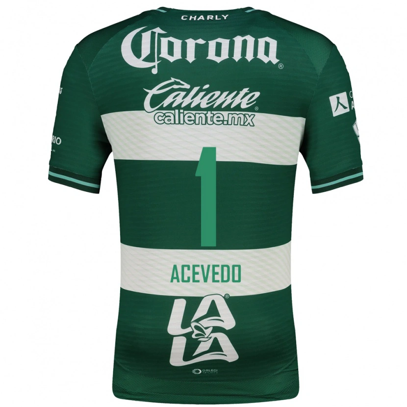Danxen Femme Maillot Carlos Acevedo #1 Vert Blanc Tenues Domicile 2026/27 T-Shirt