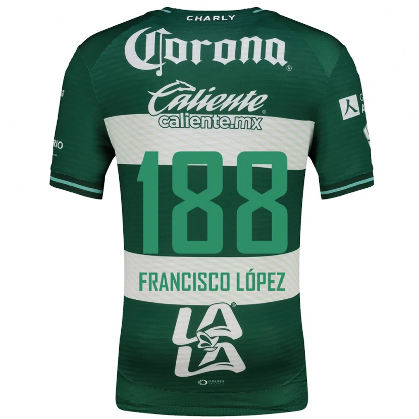 Danxen Femme Maillot Magnus Francisco López #188 Vert Blanc Tenues Domicile 2026/27 T-Shirt