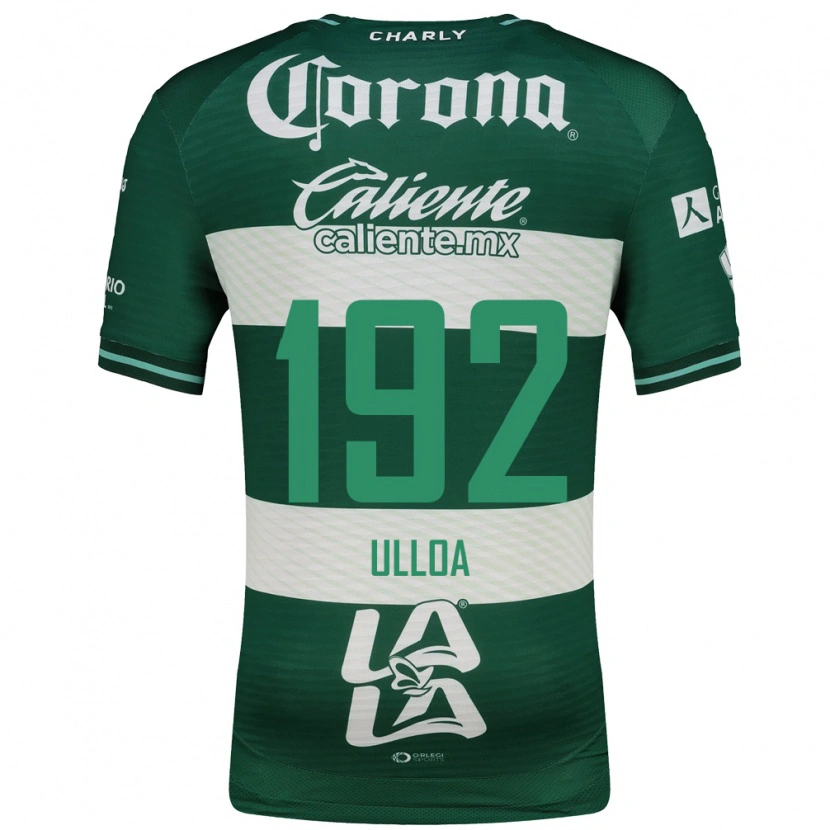 Danxen Femme Maillot José Ulloa #192 Vert Blanc Tenues Domicile 2026/27 T-Shirt