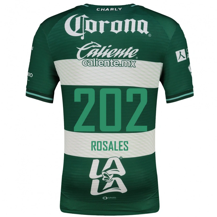 Danxen Femme Maillot Luis Rosales #202 Vert Blanc Tenues Domicile 2026/27 T-Shirt