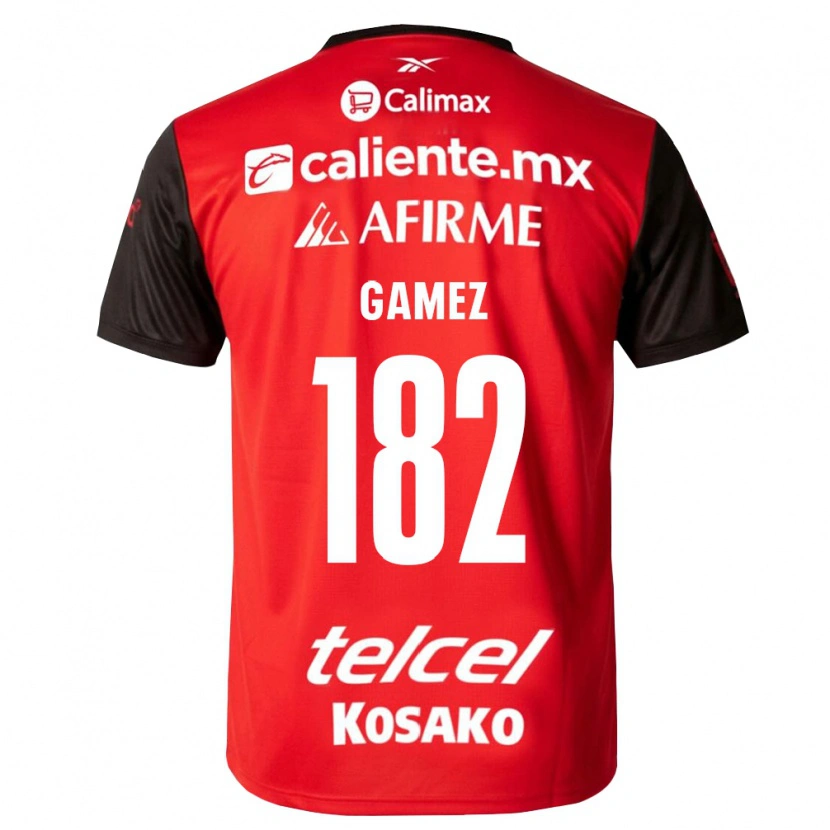 Danxen Femme Maillot Mark Gamez #182 Noir Rouge Tenues Domicile 2026/27 T-Shirt