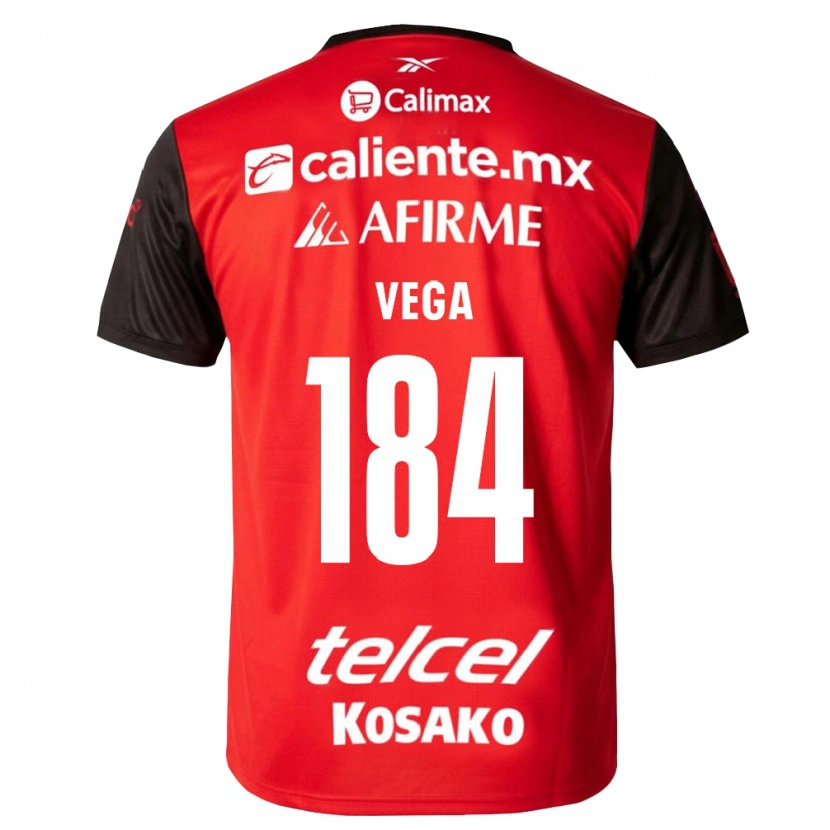 Danxen Femme Maillot Daniel Vega #184 Noir Rouge Tenues Domicile 2026/27 T-Shirt