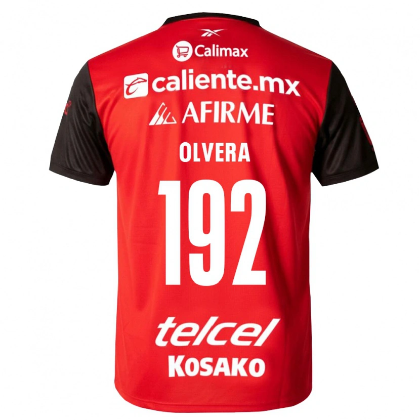 Danxen Femme Maillot Ian Olvera #192 Noir Rouge Tenues Domicile 2026/27 T-Shirt