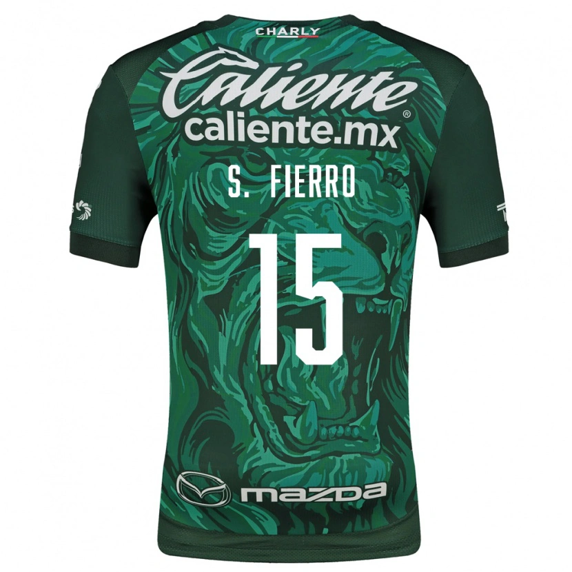 Danxen Femme Maillot Sebastián Fierro #15 Vert Noir Tenues Domicile 2026/27 T-Shirt