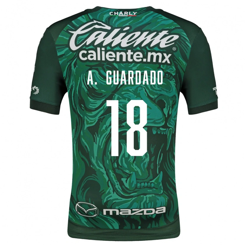 Danxen Femme Maillot Andres Guardado #18 Vert Noir Tenues Domicile 2026/27 T-Shirt