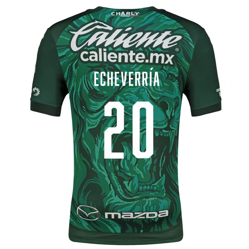 Danxen Femme Maillot Rodrigo Echeverría #20 Vert Noir Tenues Domicile 2026/27 T-Shirt