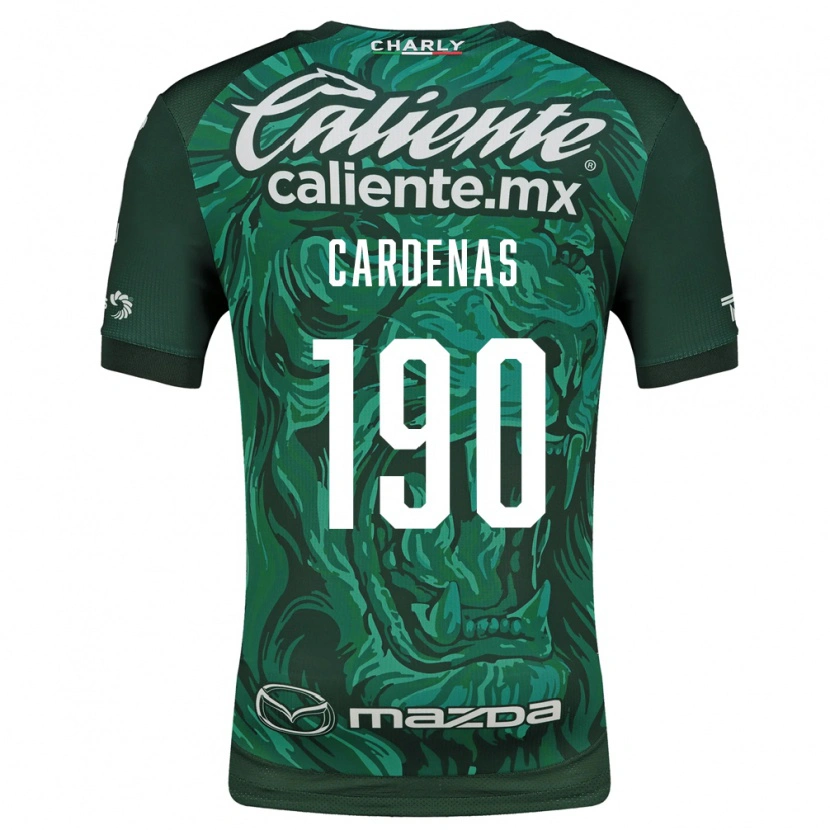 Danxen Femme Maillot Emilio Cárdenas #190 Vert Noir Tenues Domicile 2026/27 T-Shirt