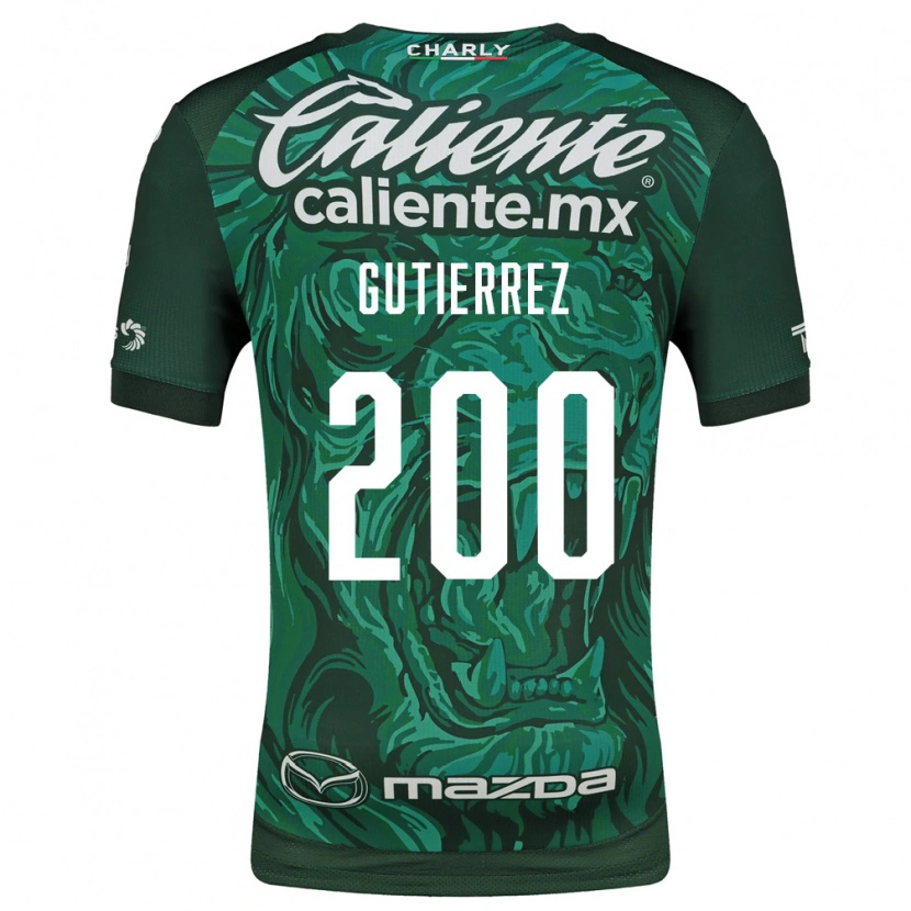 Danxen Femme Maillot Alan Gutiérrez #200 Vert Noir Tenues Domicile 2026/27 T-Shirt
