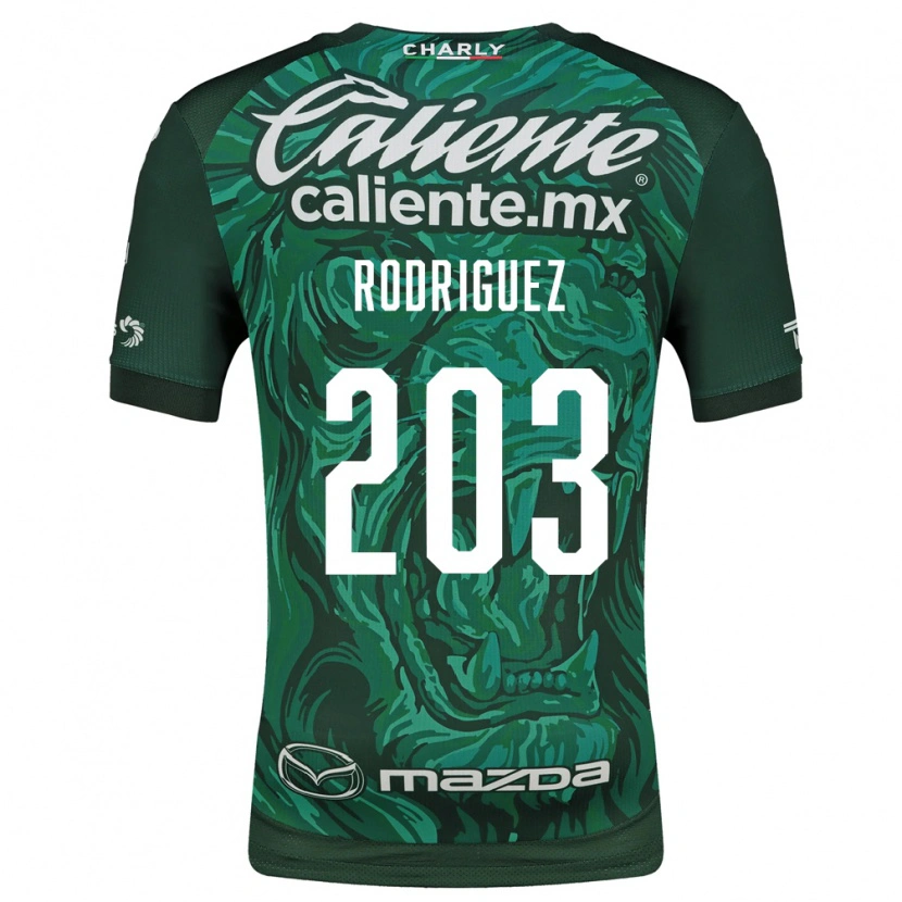Danxen Femme Maillot César Rodríguez #203 Vert Noir Tenues Domicile 2026/27 T-Shirt