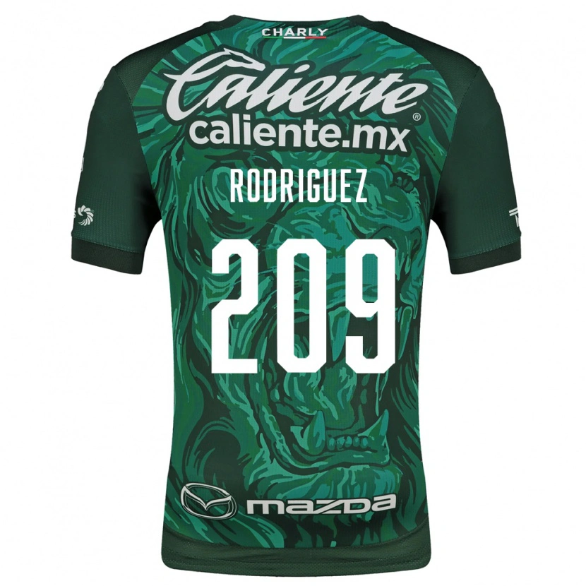 Danxen Femme Maillot Víctor Rodríguez #209 Vert Noir Tenues Domicile 2026/27 T-Shirt