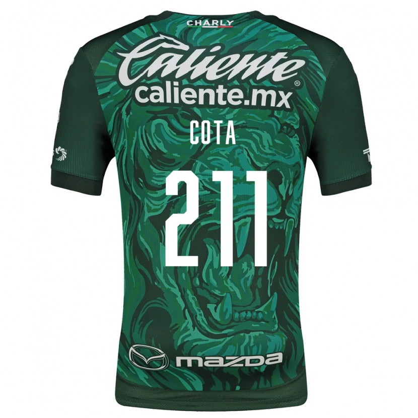 Danxen Femme Maillot Luis Cota #211 Vert Noir Tenues Domicile 2026/27 T-Shirt