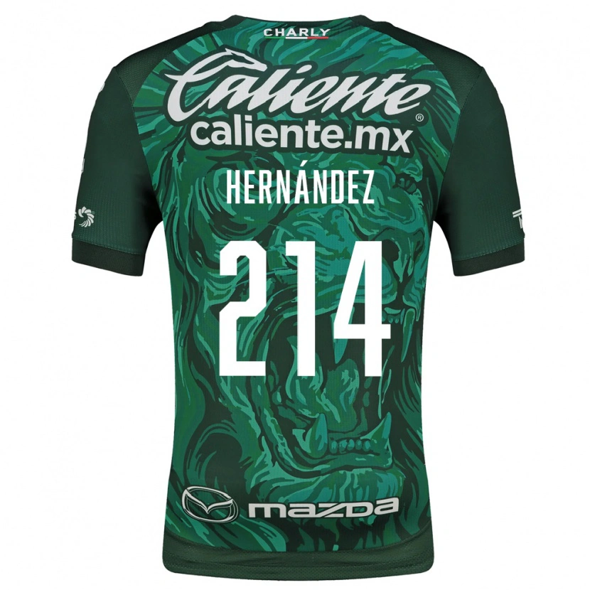 Danxen Femme Maillot Iván Hernández #214 Vert Noir Tenues Domicile 2026/27 T-Shirt