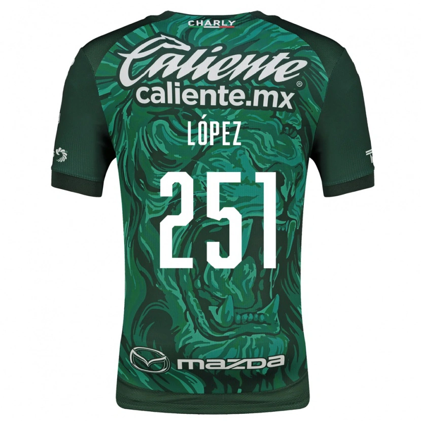 Danxen Femme Maillot Iván López #251 Vert Noir Tenues Domicile 2026/27 T-Shirt