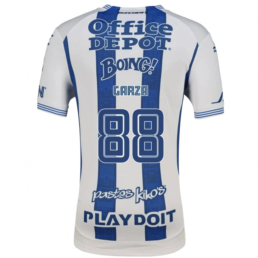 Danxen Femme Maillot Adrián Garza #88 Blanc Bleu Marine Tenues Domicile 2026/27 T-Shirt