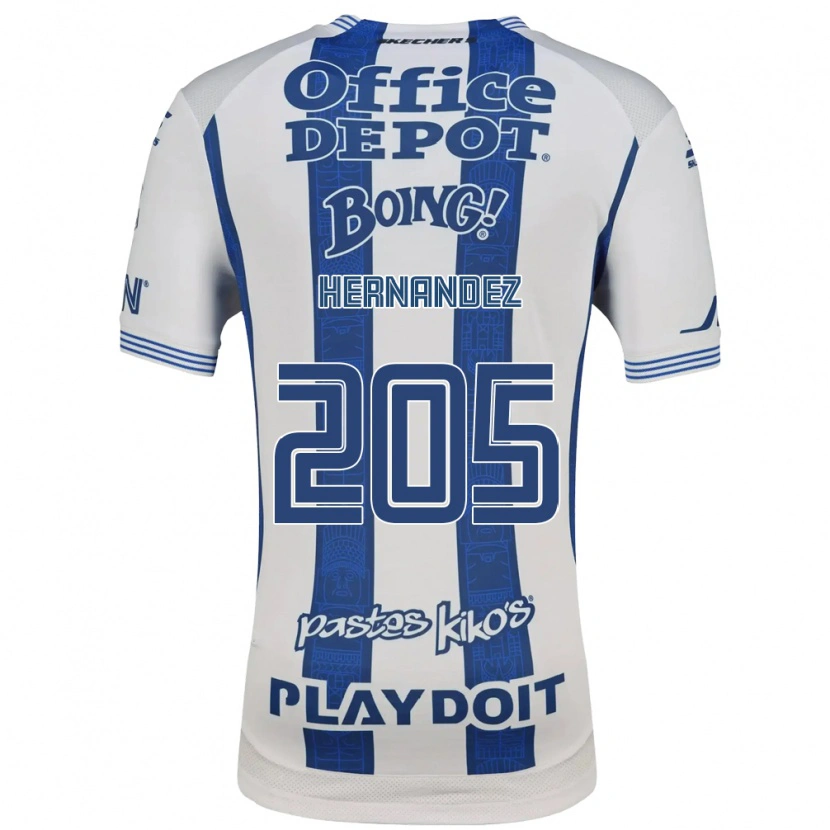 Danxen Femme Maillot Sergio Hernández #205 Blanc Bleu Marine Tenues Domicile 2026/27 T-Shirt