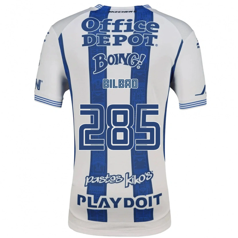 Danxen Femme Maillot Julián Bilbao #285 Blanc Bleu Marine Tenues Domicile 2026/27 T-Shirt