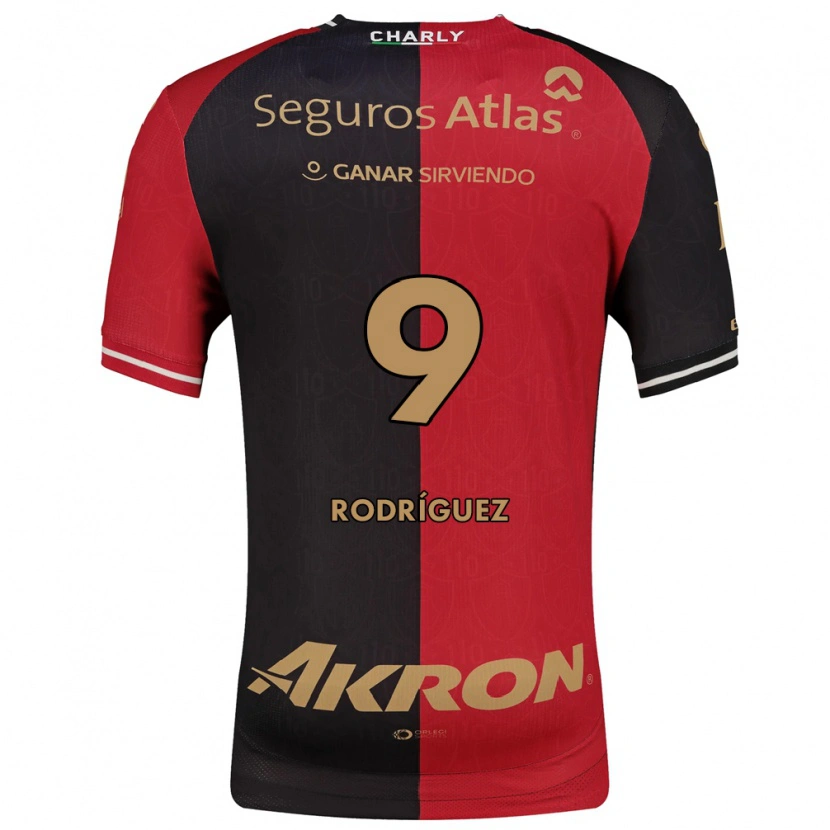 Danxen Femme Maillot Agustín Rodríguez #9 Rouge Noir Marron Tenues Domicile 2026/27 T-Shirt