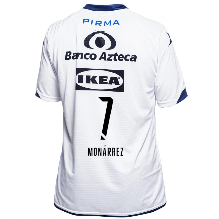 Danxen Femme Maillot Fernando Monárrez #7 Blanc Noir Bleu Tenues Domicile 2026/27 T-Shirt