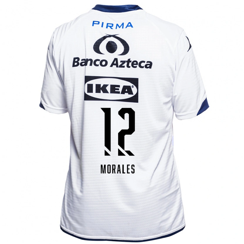 Danxen Femme Maillot Karla Morales #12 Blanc Noir Bleu Tenues Domicile 2026/27 T-Shirt