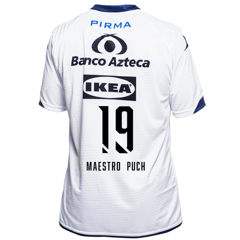 Danxen Femme Maillot Ignacio Maestro Puch #19 Blanc Noir Bleu Tenues Domicile 2026/27 T-Shirt