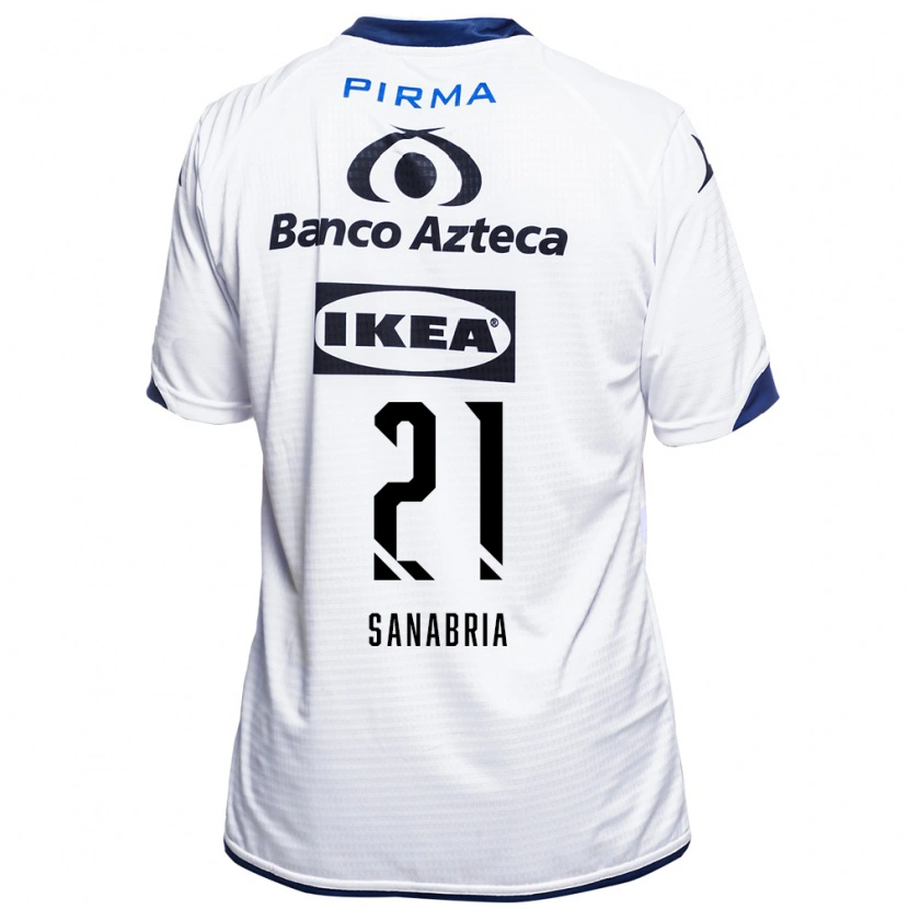 Danxen Femme Maillot Sergio Sanabria #21 Blanc Noir Bleu Tenues Domicile 2026/27 T-Shirt