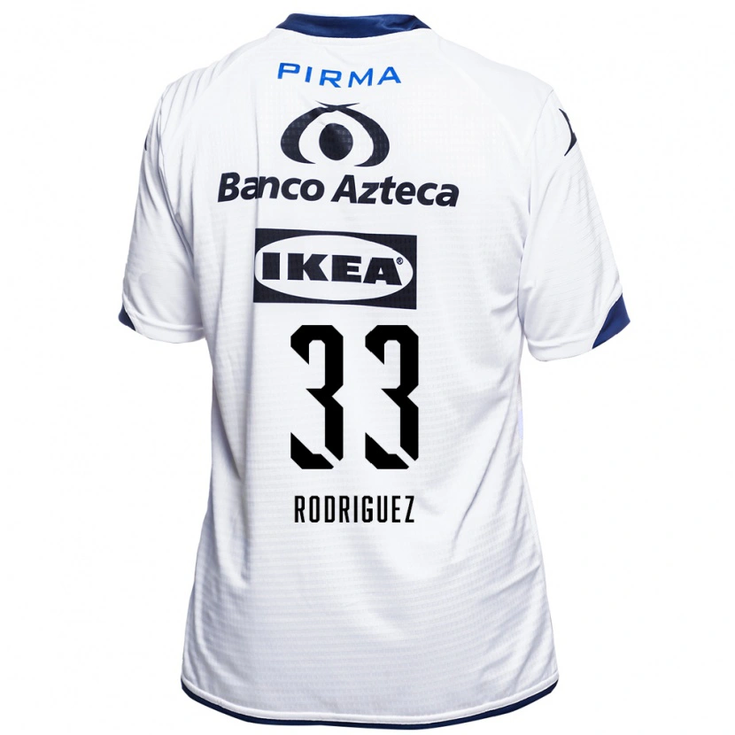 Danxen Femme Maillot Jesús Rodríguez #33 Blanc Noir Bleu Tenues Domicile 2026/27 T-Shirt
