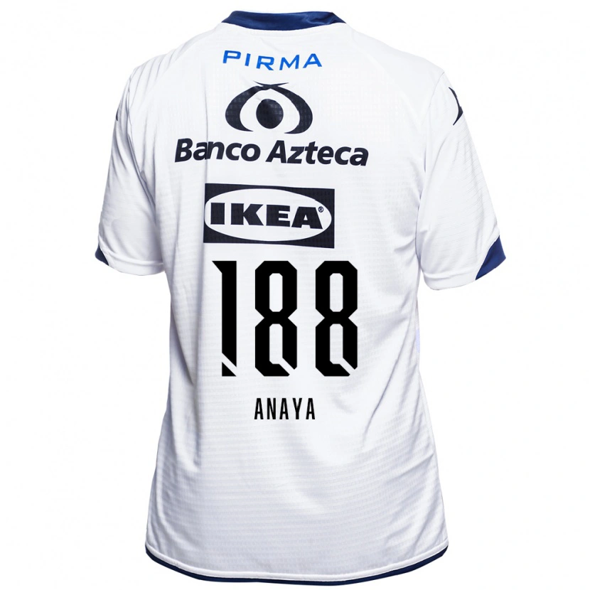 Danxen Femme Maillot Mario Anaya #188 Blanc Noir Bleu Tenues Domicile 2026/27 T-Shirt