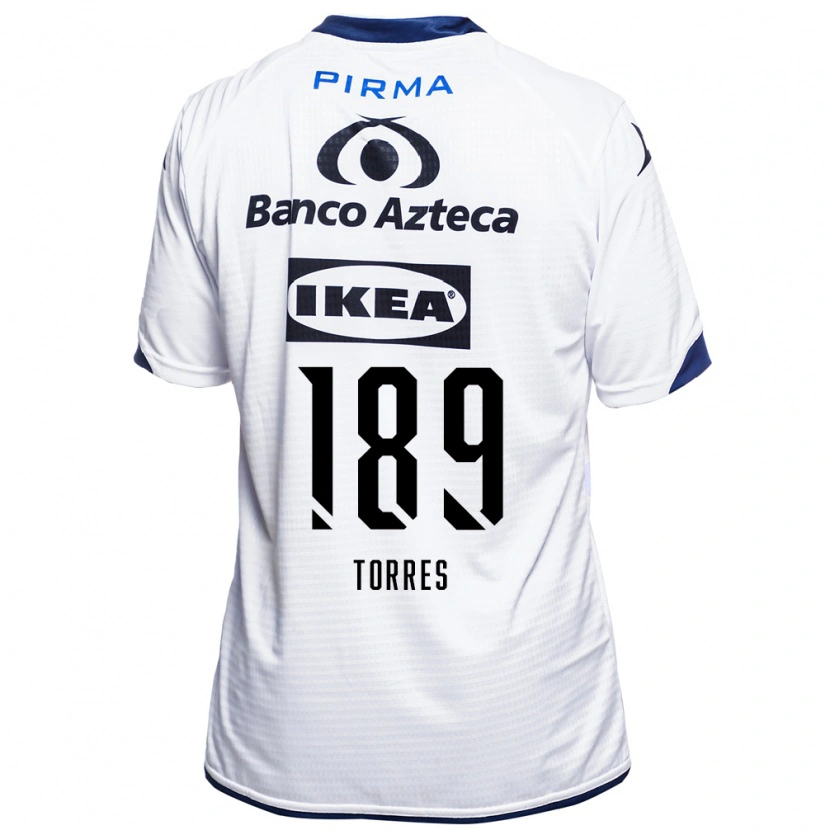 Danxen Femme Maillot Dylan Torres #189 Blanc Noir Bleu Tenues Domicile 2026/27 T-Shirt