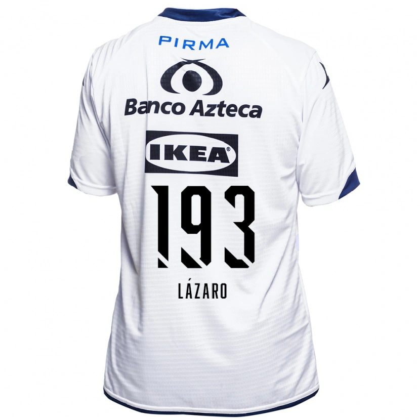 Danxen Femme Maillot Juan Lázaro #193 Blanc Noir Bleu Tenues Domicile 2026/27 T-Shirt